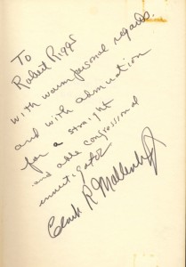 ulitzer Prize Winning Reporter Praises Robert Riggs' Investigative Projects in Congress. Mollenhoff encouraged Riggs to leave Capitol Hill for Investigative Reporting in the wake of the Watergate Scandal