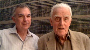 Robert Riggs with his friend and new media mentor Edmund "Ted" Snow Carpenter in June 2009